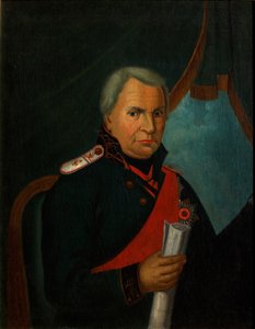 Portret van Alexander Semyonovich Shishkov 1754-1841, 1820s door Unbekannt