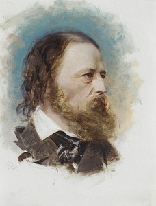 Portret van Alfred, Lord Tennyson 1809-1892