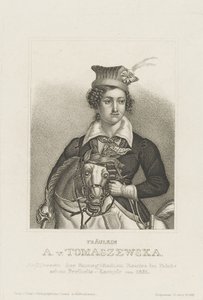 Portret van Antonina Tomaszewska 1814-1883, c. 1850 door Unbekannt