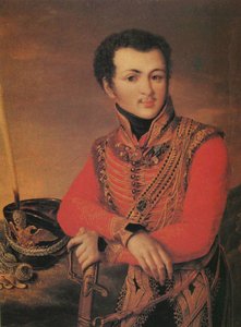 Portret van Artemy Lazarev, stafrijmeester van het Life-Guards Hussar Regiment