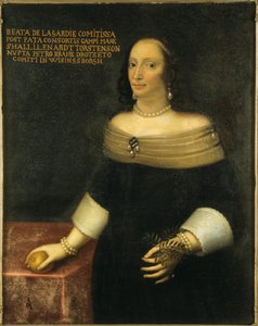 Portret van Beata De la Gardie 1612-1680, c. 1653 door Unbekannt