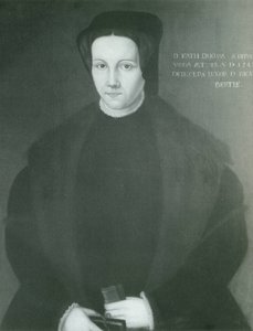 Portret van Catherine Willoughby, Hertogin van Suffolk door Unbekannt