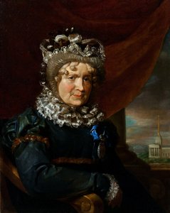 Portret van Charlotte von Lieven, geboren von Gaugreben 1743-1828, 1831