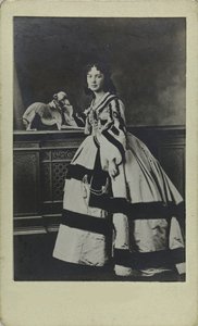 Portret van Cora Pearl 1836-1886, ca. 1865 door Unbekannt