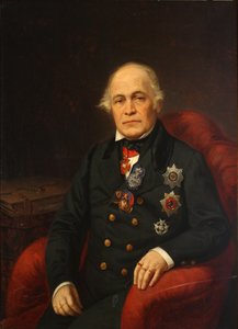 Portret van Graaf Dmitry Nikolayevich Bludov, midden 19e eeuw