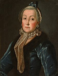 Portret van Gravin Anna Danilovna Trubetskaya 1710-1780, geboren Drutskaya-Sokolinskaya, Tweede Helft van de 18e eeuw