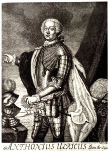 Portret van hertog Anthony Ulrich van Brunswijk 1714-1774 door Unbekannt
