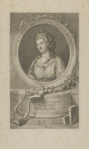 Portret van Elisa von der Recke 1754-1833, 1792