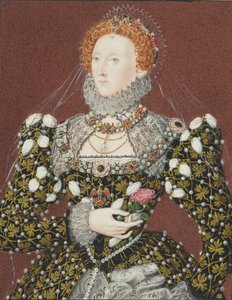 Portret van Elizabeth I van Engeland door Unbekannt