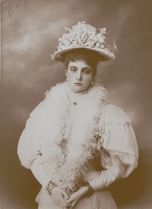 Portret van keizerin Alexandra Fjodorovna, de vrouw van tsaar Nicolaas II van Rusland, 1872-1918