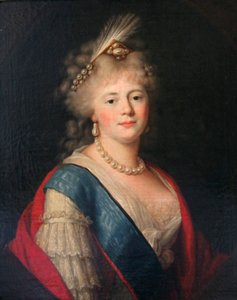 Portret van keizerin Maria Feodorovna, eind 18e eeuw door Unbekannt