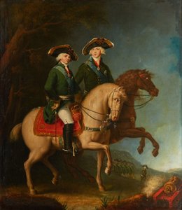 Portret van Groothertogen Alexander Pavlovich en Constantine Pavlovich door Unbekannt