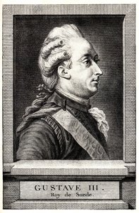Portret van Gustav III van Zweden door Unbekannt