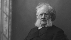 Portret van Henrik Ibsen 1828-1906 door Unbekannt