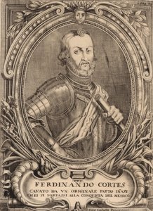 Portret van Hernán Cortés 1485-1547