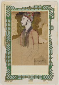 Portret van Ibrahim Adil Shah II, van Bijapur d.1626, ca. 1640 door Unbekannt