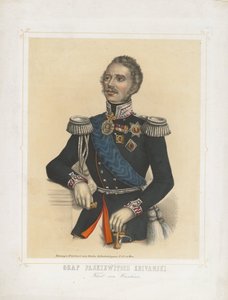 Portret van Ivan Fyodorovich Paskevich, Graaf van Erivan, Onderkoning van het Koninkrijk Polen, 1850 door Unbekannt