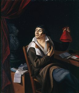 Portret van Jean-Paul Marat 1743-1793, ca. 1793 door Unbekannt