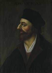 Portret van John Hus, 17e eeuw door Unbekannt