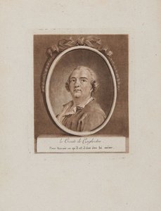 Portret van Joseph Balsamo, graaf van Cagliostro, 18e eeuw door Unbekannt