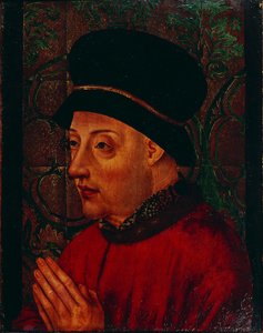 Portret van koning Jan I van Portugal 1357-1433, begin 15e eeuw