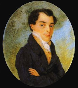 Portret van Kondraty Fyodorovich Ryleyev 1795-1826, na 1826 door Unbekannt