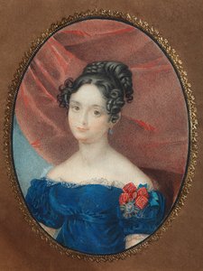 Portret van Maria Jakovlevna Naryshkina 1789-1854, geboren Lobanova-Rostovskaya, 1840s