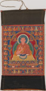 Portret van Munchen Sangye Rinchen, de Achtste Abt van het Ngor Klooster door Unbekannt
