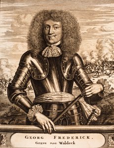 Portret van Prins Georg Friedrich van Waldeck 1620-1692 Uit: Schauplatz des Krieges