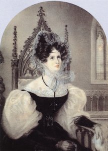 Portret van Prinses Zinaida Alexandrovna Volkonskaya 1792-1862 door Unbekannt