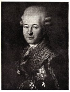 Portret van Semyon Zorich 1745-1799, de favoriet van Catharina de Grote, begin 19e eeuw door Unbekannt