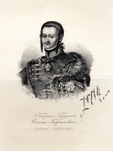 Portret van Semyon Zorich 1745-1799, de favoriet van Catharina de Grote, eind 18e eeuw door Unbekannt