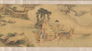 Portret van Shaoyu in de gedaante van Liu Ling, ca. 1795 door Unbekannt