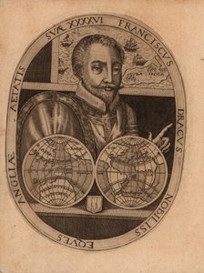 Portret van Sir Francis Drake, 1596