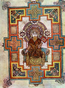 Portret van St. Johannes, 800 AD, 20e eeuw door Unbekannt