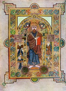 Portret van St. Marcus of St. Lucas, 800 AD, 20e eeuw door Unbekannt