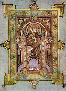 Portret van St. Mattheüs, 800 AD, 20e eeuw door Unbekannt