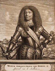 Portret van Willem Adriaan II van Horne 1633-1694 Uit: Schauplatz des Krieges, 1675 door Unbekannt