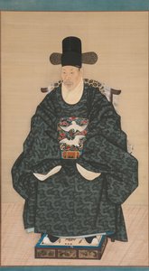 Portret van Yun Dongseom 1710-1795, ca. 1790-1805
