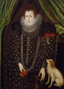 Portret van een dame door Unbekannt