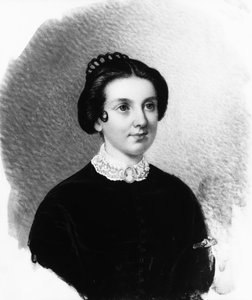 Portret van een dame, ca. 1850 door Unbekannt