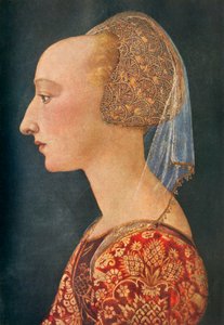 Portret van een Dame in Rood, 1460-1470, 1934 door Unbekannt