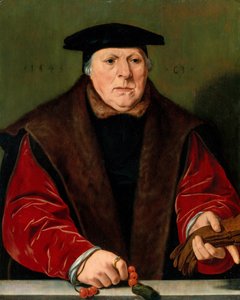 Portret van een man met een rozenkrans, 1545