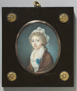 Portret van een edelvrouw door Unbekannt