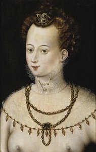 Portret van een jonge dame. Een allegorie van schoonheid, ca. 1580 door Unbekannt