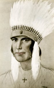Portret van een Amerikaanse Indiaan, 20e eeuw door Unbekannt