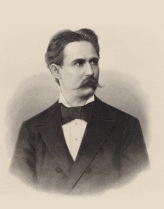 Portret van pianist en componist Xaver Scharwenka 1850-1924, ca. 1880