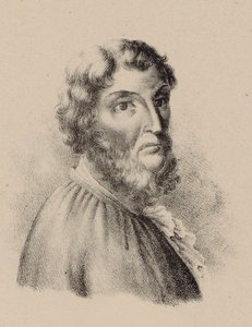 Portret van de componist Cristóbal de Morales door Unbekannt