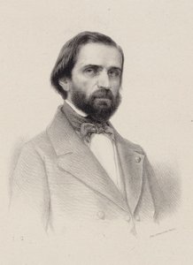 Portret van de Componist Giuseppe Verdi 1813-1901, ca. 1850