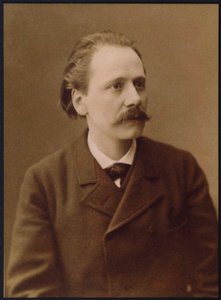 Portret van de componist Jules Massenet 1842-1912 door Unbekannt
